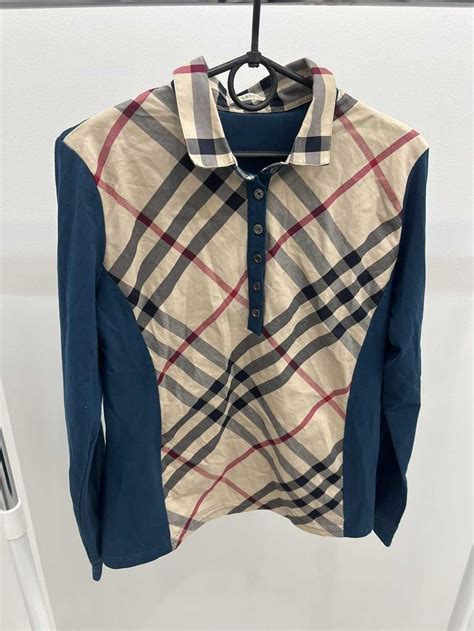 burberry 3007ccg86b|burberry checked cotton blouse.